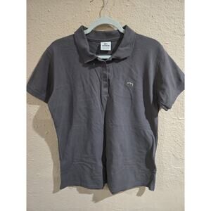 Lacoste Women's Stretch Polo Shirt, Grey, Size 44 Or XL